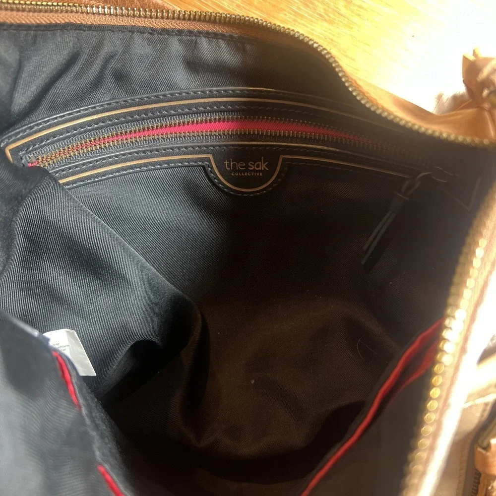 The Sake Gen‎ Hobo Natural Block Bag Purse Leather